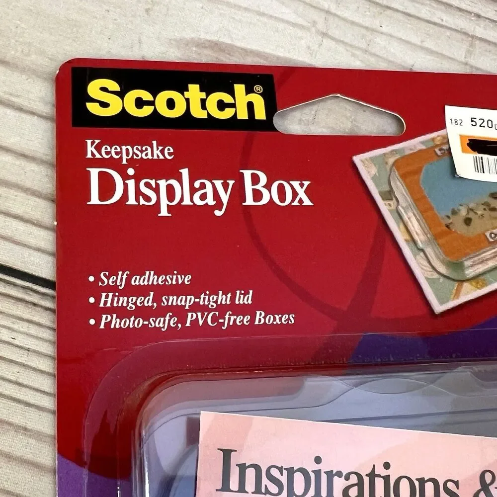 Scotch 3M Keepsake Display Boxes Lot of 12 (6 Packs) Acid Free Clear Scrapbook
